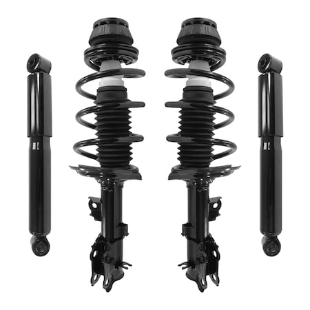 Unity 4-11185-259970-001 Front and Rear Complete Strut Assembly Shock Kit 4-11185-259970-001